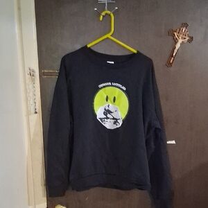 Black Graphic Men's Sweater